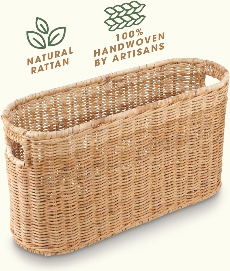 84ECO Rattan Toilet Paper Storage Basket - Image 4
